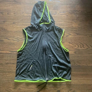 Speedo Hooded Mesh Zip Tank